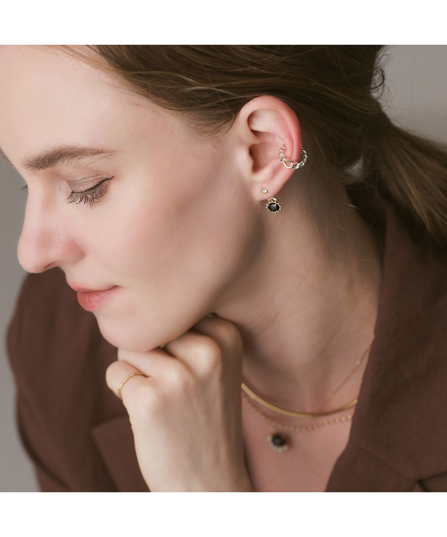 K5ジェットピアスチャーム | agete/アガット | 三越伊勢丹オンライン