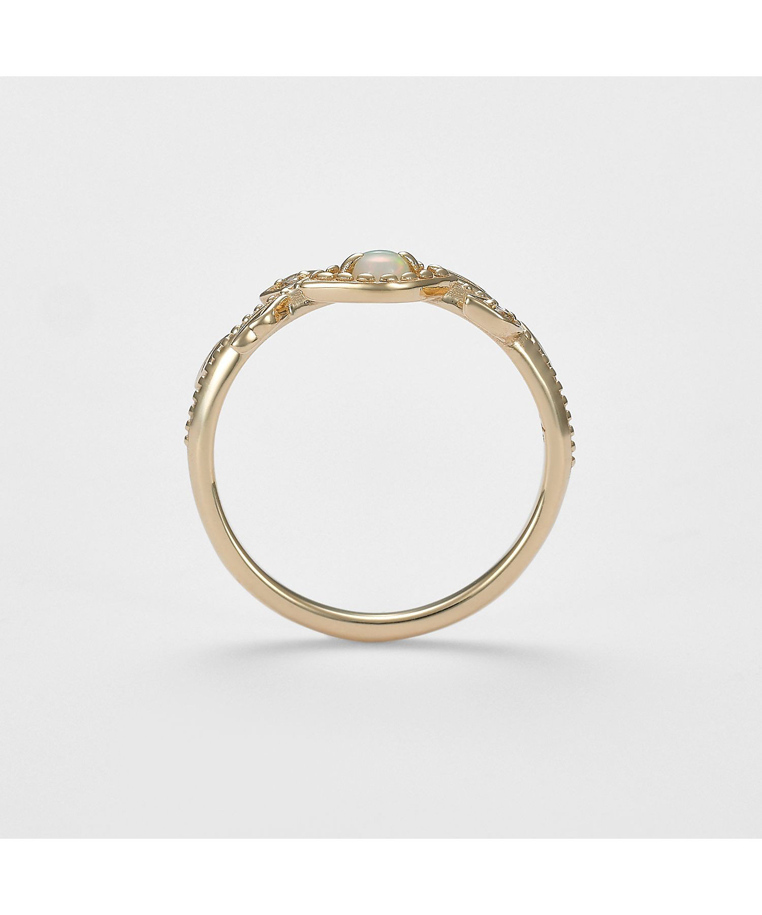 K5オパール／ダイヤモンドピンキーリング | agete/アガット | 三越