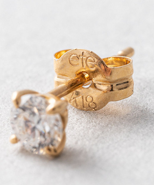 K18 ダイヤモンド 0．3ct ピアス「ブライト」 | ete bijoux
