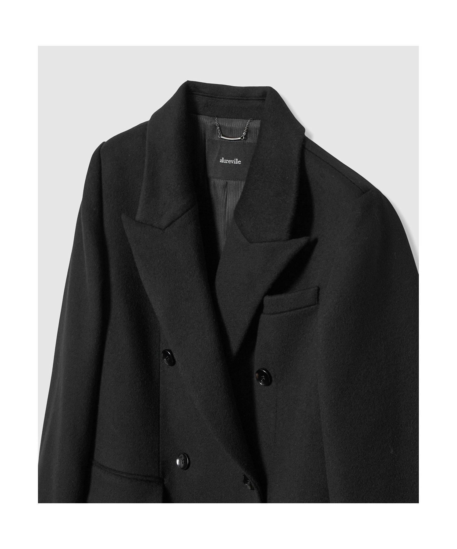 カシミヤ混ロングチェスターコート | allureville (Women