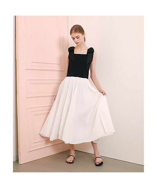 LOULOU WILLOUGHBY】ショルダーリボンミニタンクプル