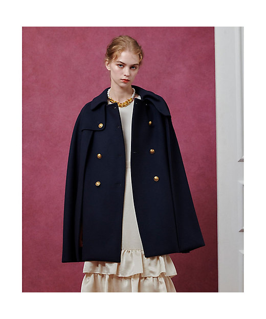 LOULOU WILLOUGHBY】シャルムビーバーケープコート