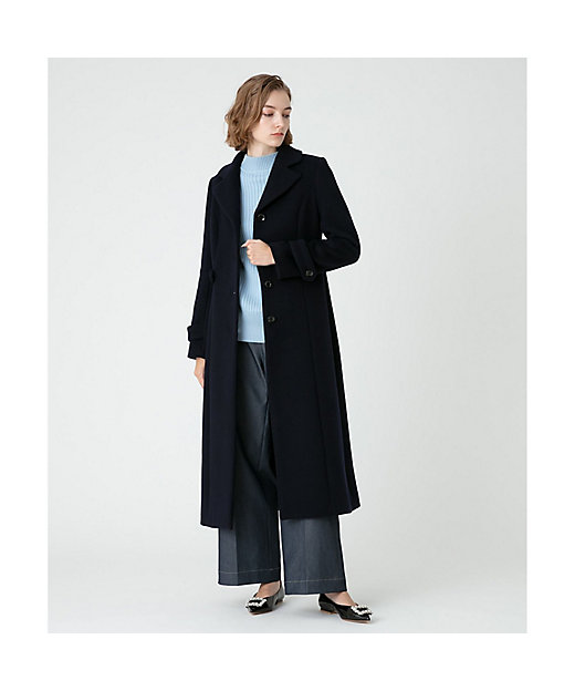 LOULOU WILLOUGHBY】ダブルビーバーロングコート