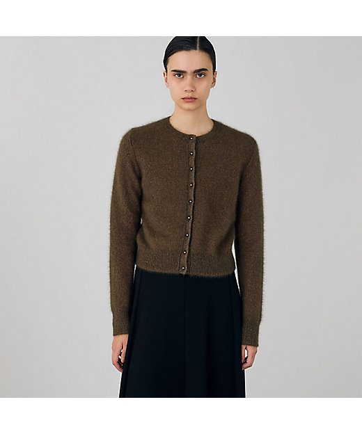 フォックスカシミヤ クルーネックカーディガン | maison TOMORROWLAND