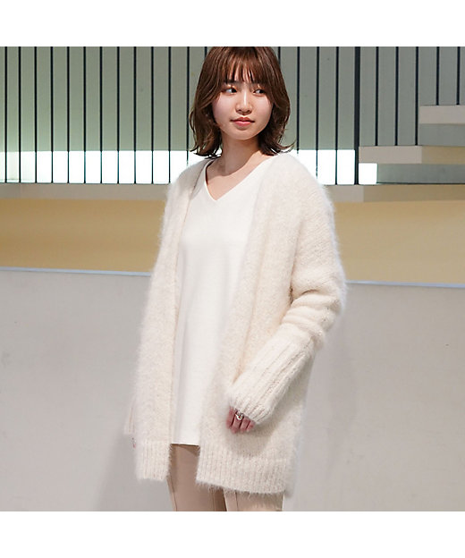 スーリーアルパカ ロングカーディガン | maison TOMORROWLAND/メゾン