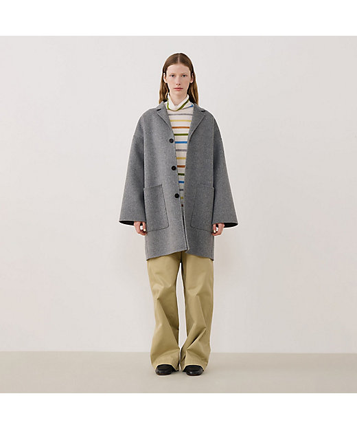 ウールダブルフェイス キモノスリーブコート | GALERIE VIE (Women