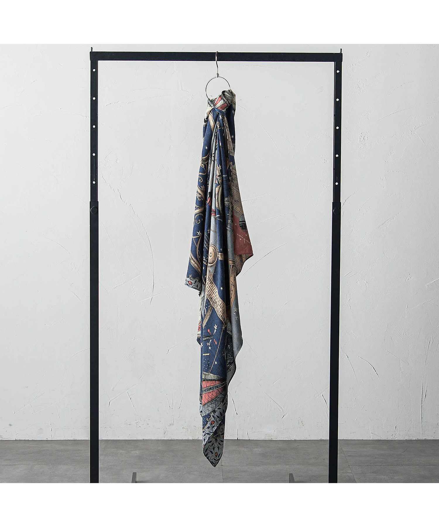 manipuri】＜ウールシルクストールヘリンボーン織120