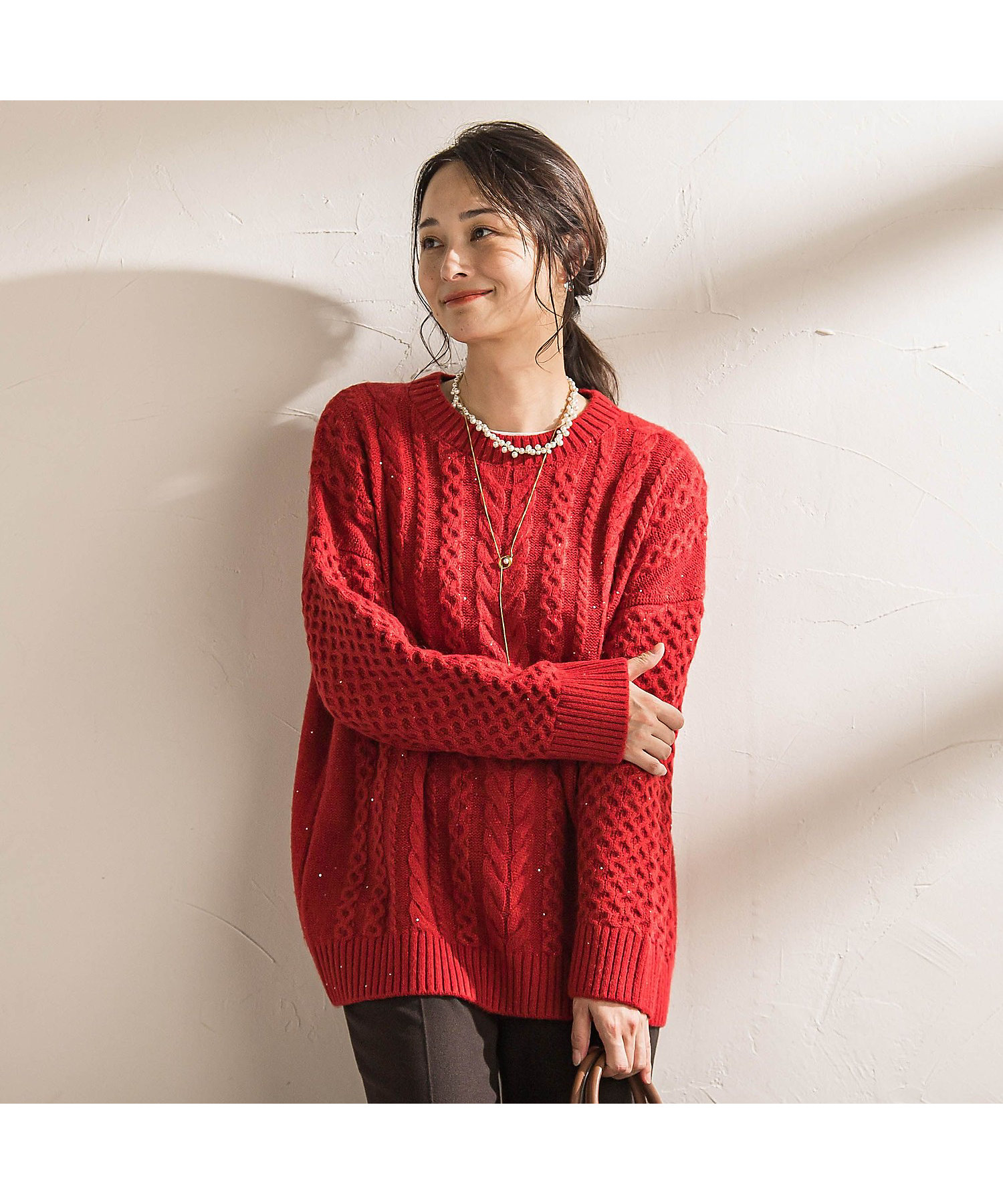 WEB限定】ケーブル柄編みニット≪洗える≫ | LAUTREAMONT (Women