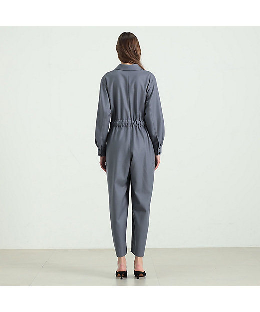 ウールサキソニー ジャンプスーツ | maison TOMORROWLAND/メゾン