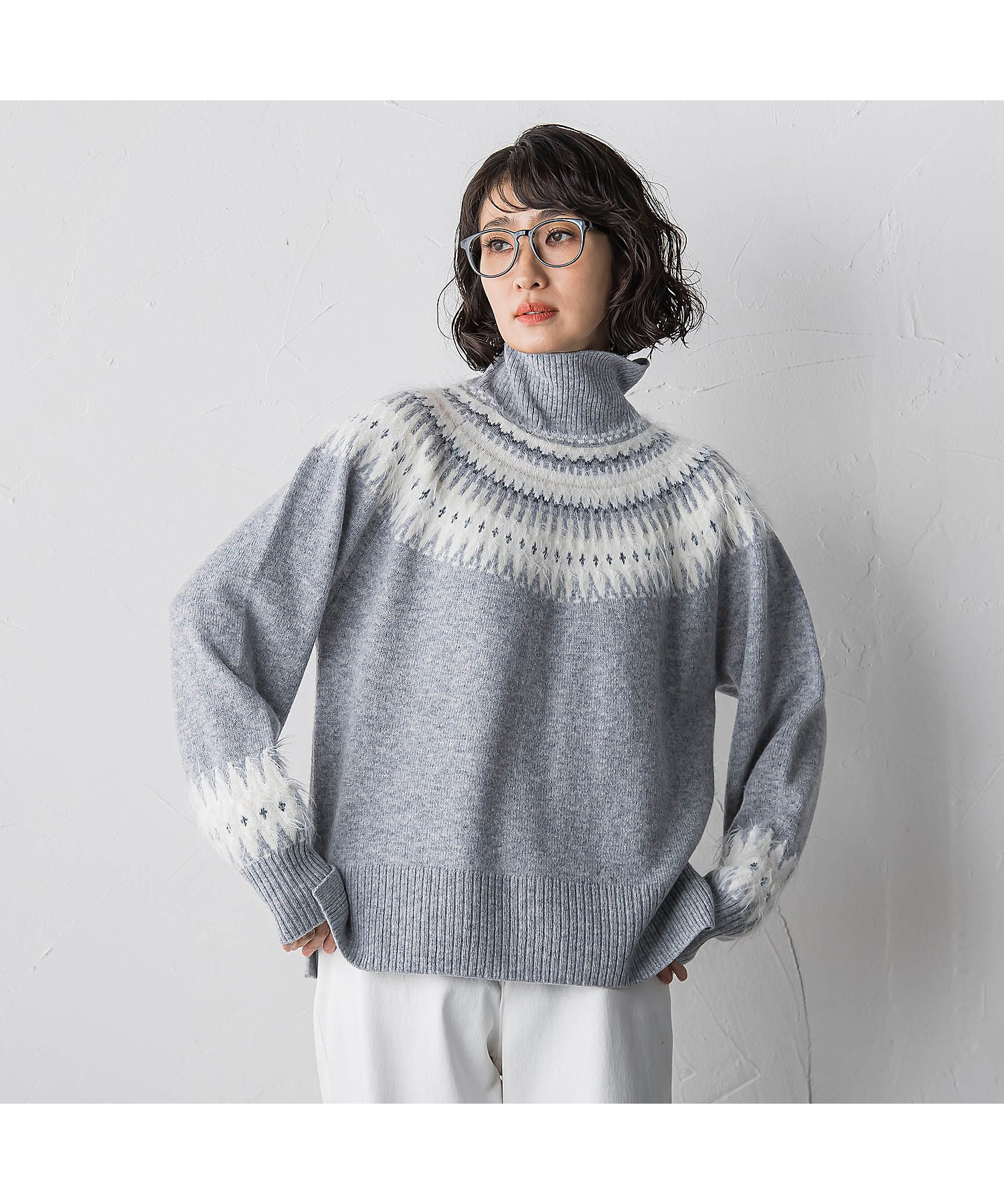 フェアアイル柄ニット | la.f（Women）/ラ エフ | 三越伊勢丹