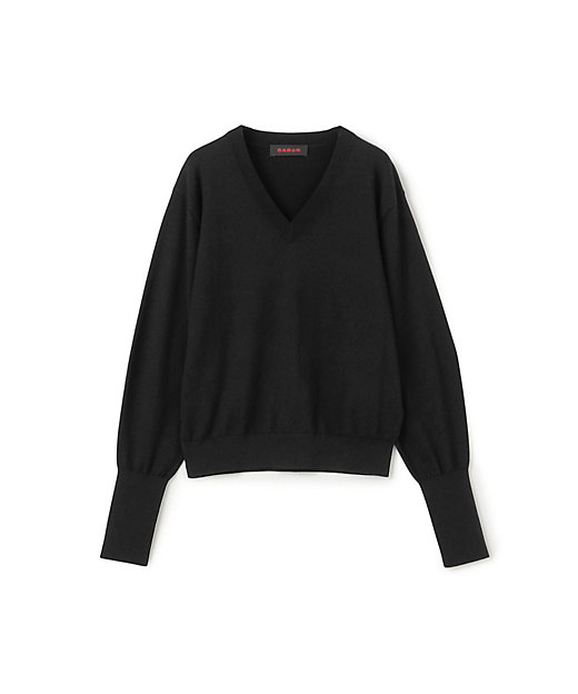 コットンカシミヤストレット Vネックプルオーバー | CABaN/キャバン