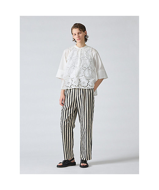 mizuiro ind ストライプイージーパンツ | mizuiro ind