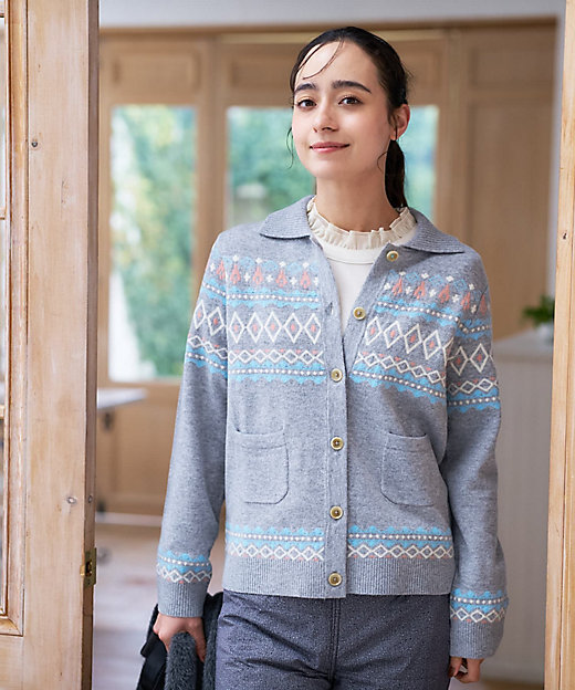 ISAMKATAYAMA BACKLASH ノルディック柄カーディガン サイズ3