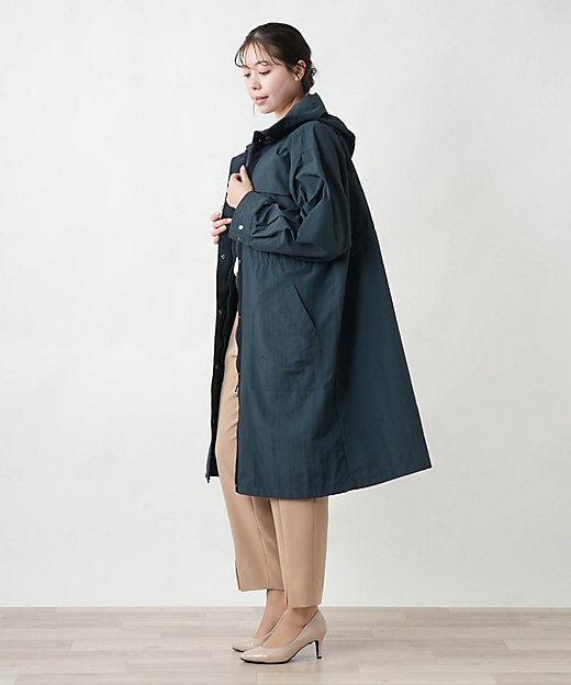 フード付きロングコート | Leilian plus house (Women/大きいサイズ