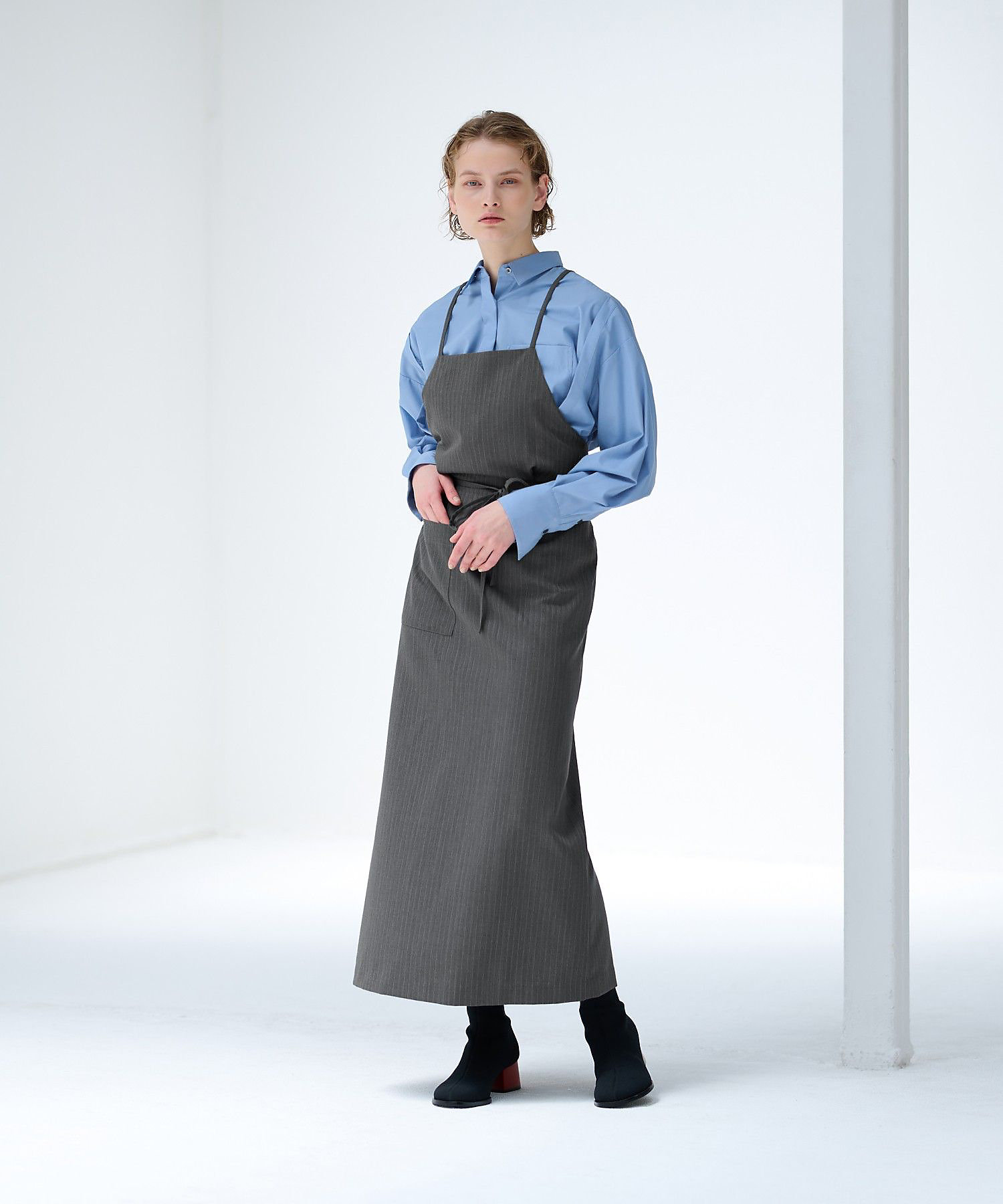 エプロンサロペットワンピース | LANVIN en Bleu (Women)/ランバン