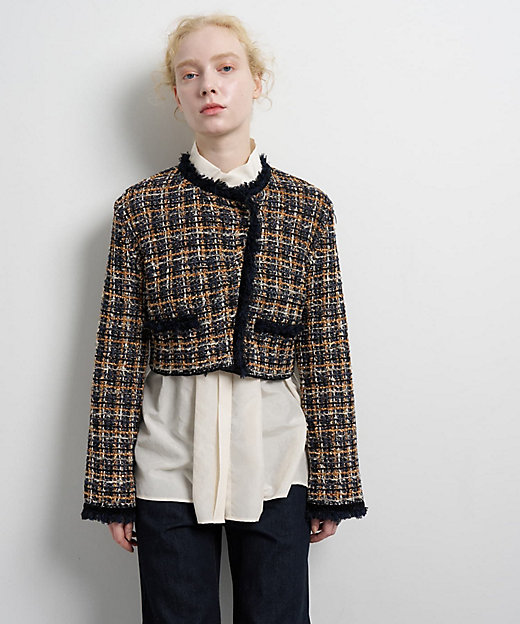 ニットツイードジャケット | LANVIN en Bleu (Women)/ランバン オン