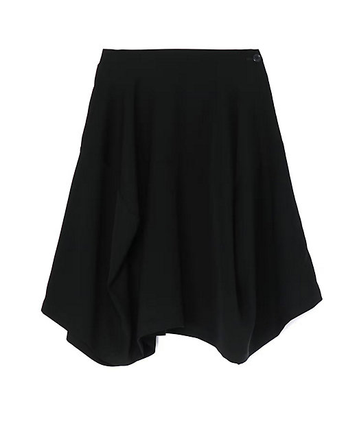 DOUBLE SATIN MULTIーFABRIC SKIRT LAー