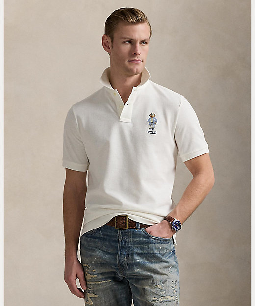 クラシック フィット Polo ベア メッシュ ポロシャツ