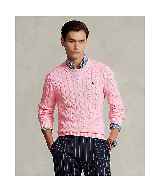 ケーブルニット コットン セーター MNPOSWE16820684