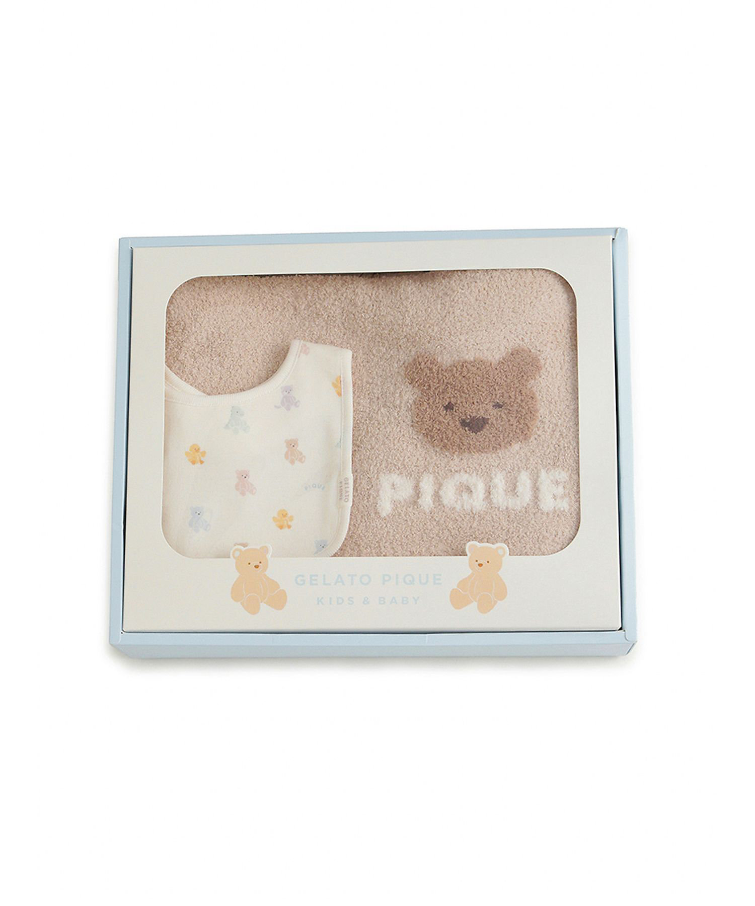 BABYベアブランケット＆スタイ2点セット ギフトBOX