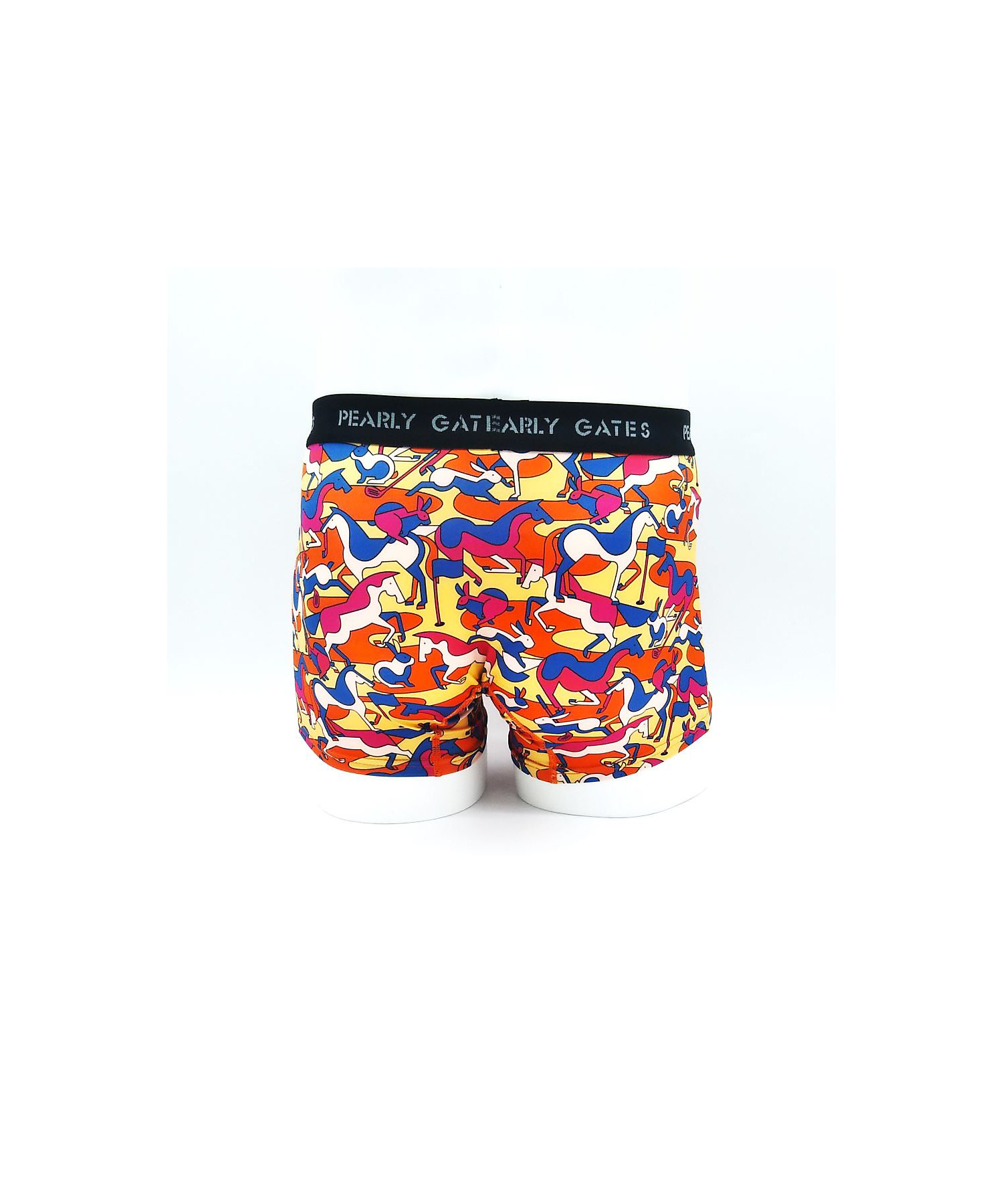 ボクサーパンツ 前閉じ 幾何学馬柄＆ウサギ柄 PGB655111