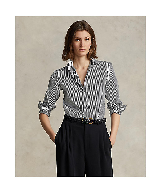 ストライプド コットン シャツ WMPOSHTNDO20334 | POLO