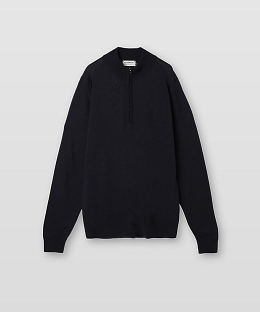 長袖ハーフジップニット 24G STANDARD FIT TAPTON