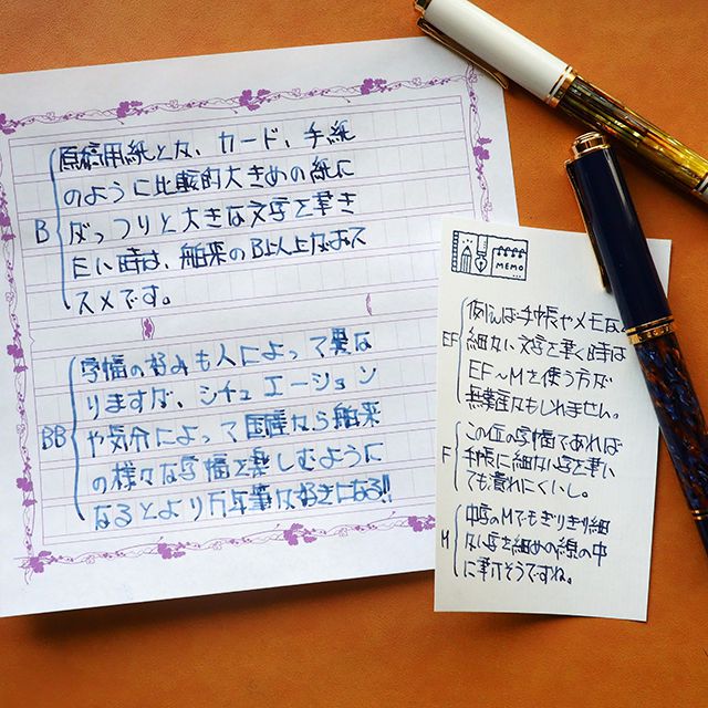 万年筆の字幅チェック～ペリカン編～