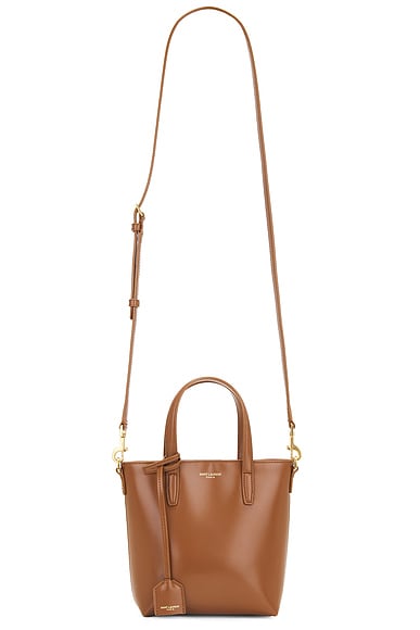 Saint Laurent Mini Toy Shopping Bag in Fox | FWRD