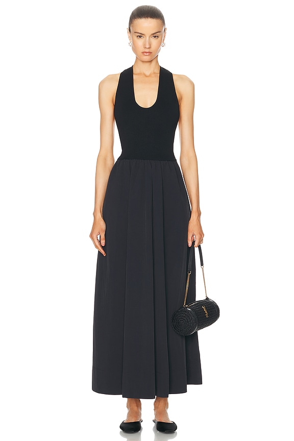 The Row Tetzi Dress in Black | FWRD