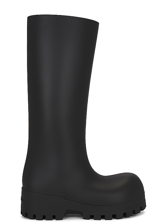 Balenciaga Bulldozer Rainboot in Black | FWRD