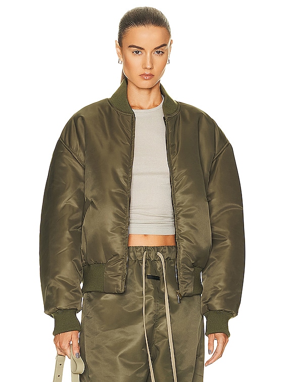 Fear of God Eternal Bomber Jacket in Olive | FWRD