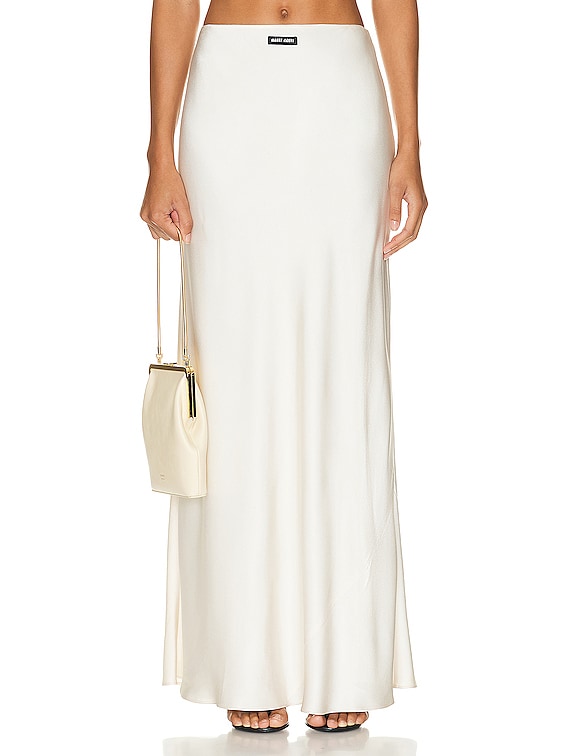 Miu Miu Long Skirt in Avorio | FWRD