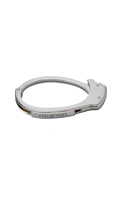 Cast cast of vices 925 STERLING SILVER BADGE of Vices Handcuff