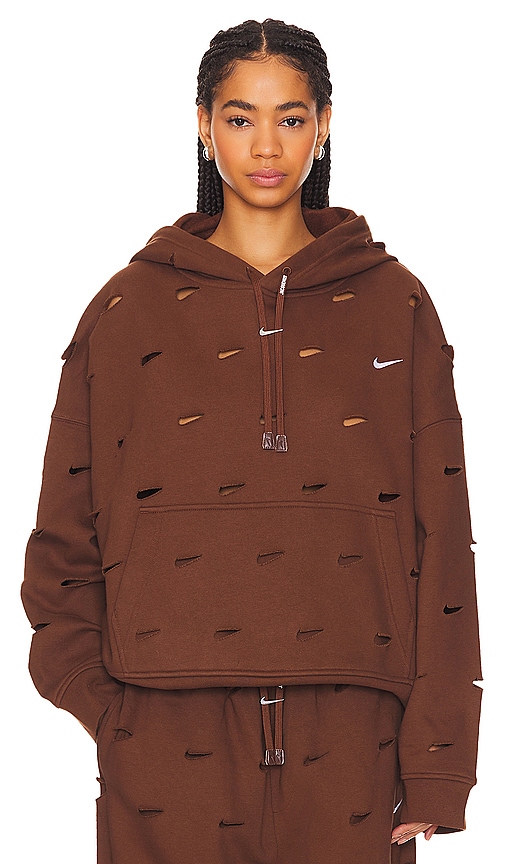 Nike X Jacquemus Swoosh Hoodie in Cacao Wow | REVOLVE
