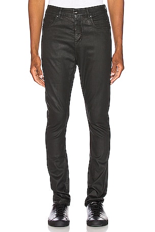 DRKSHDW by Rick Owens Detroit Cut Jean in Black Wax | REVOLVE