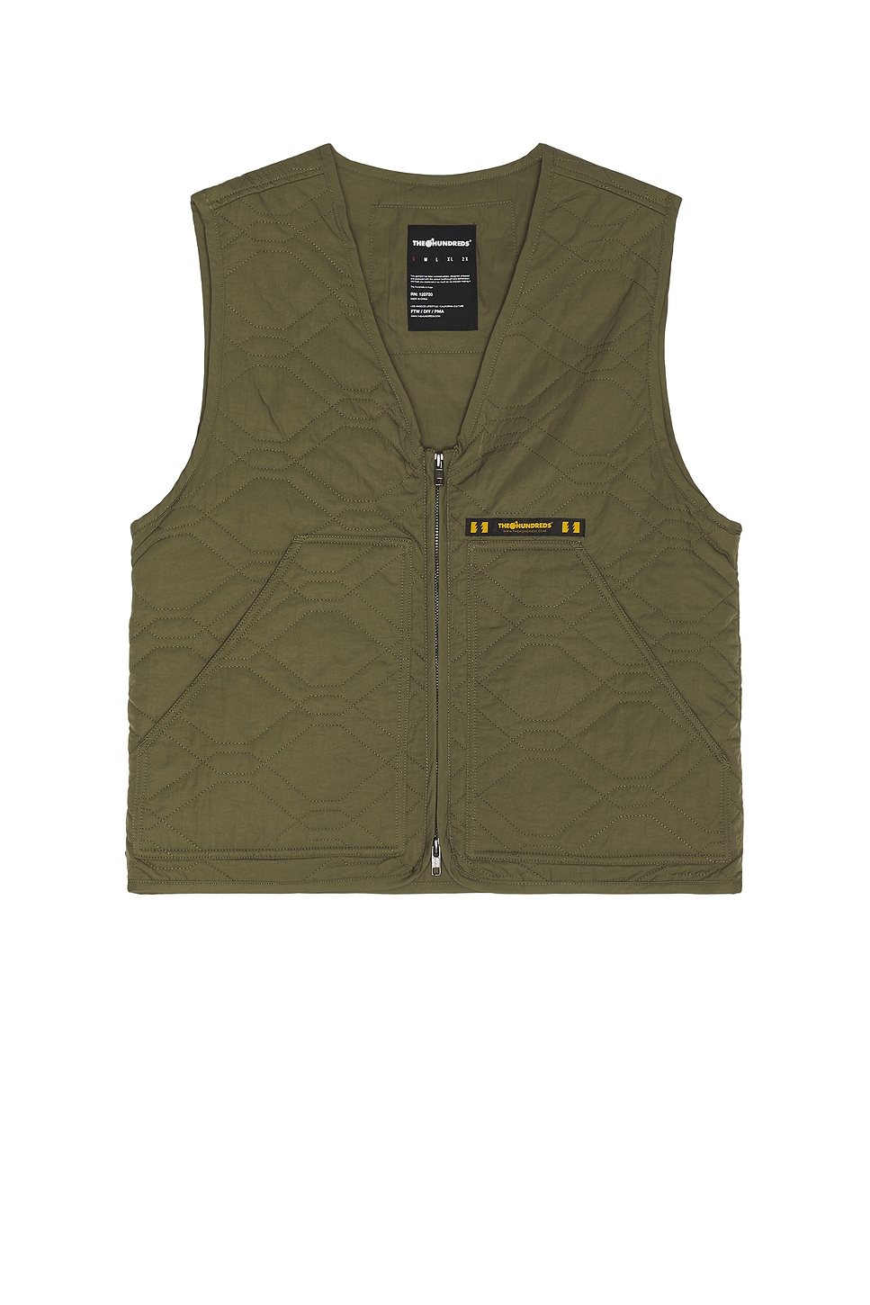 The Hundreds Link Cable Vest in Military Green | REVOLVE