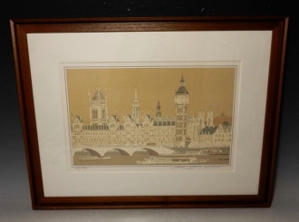 安野光雅 『ロンドン』 リトグラフ 160部限定品】絵画の買取実績一覧
