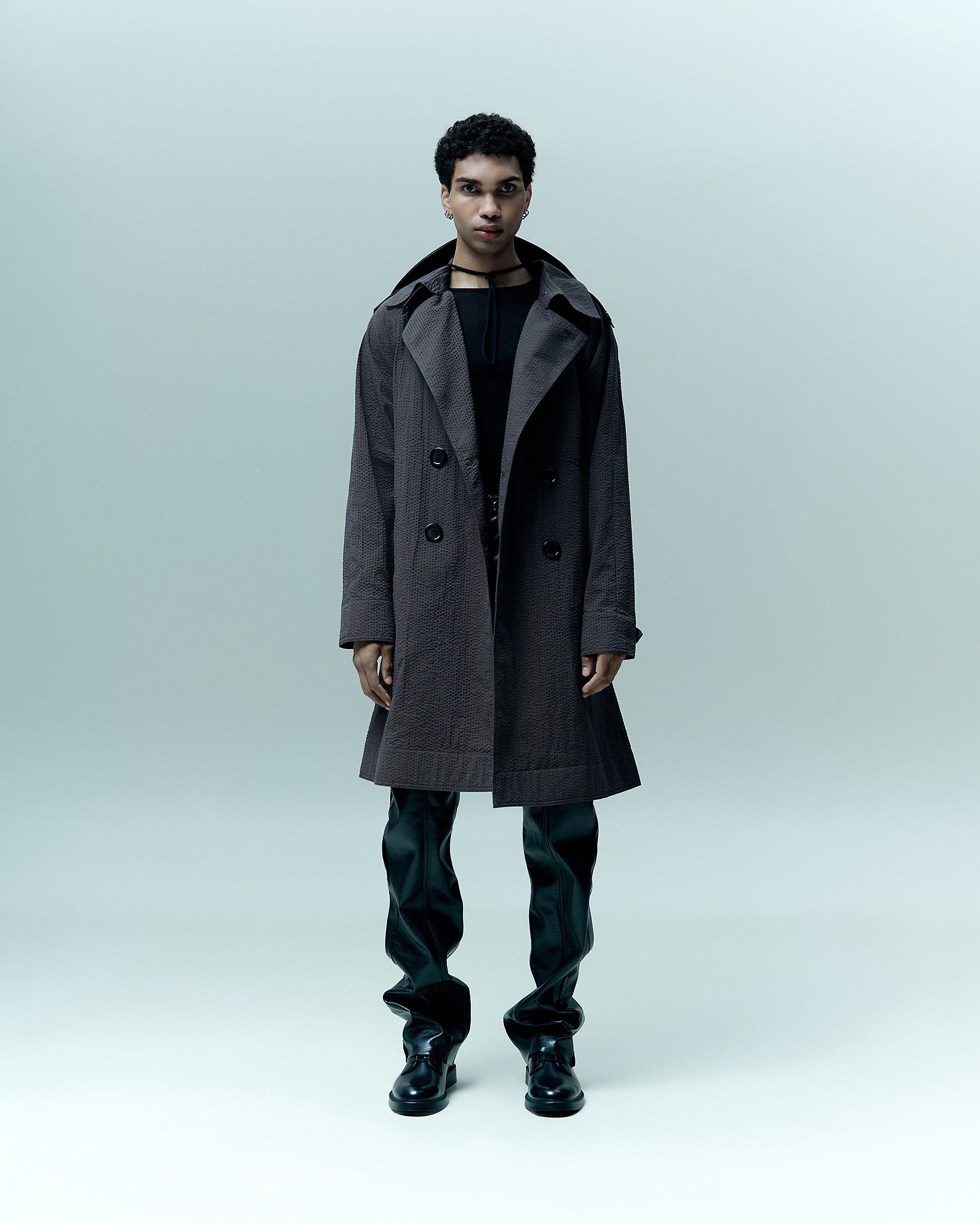 TEXTURED TRENCH COAT – THEO