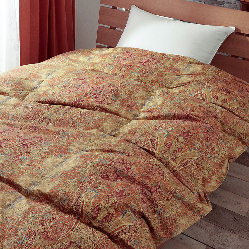 羽毛布団 シングルロング ホワイトダック 90% 綿100% ツインキルト