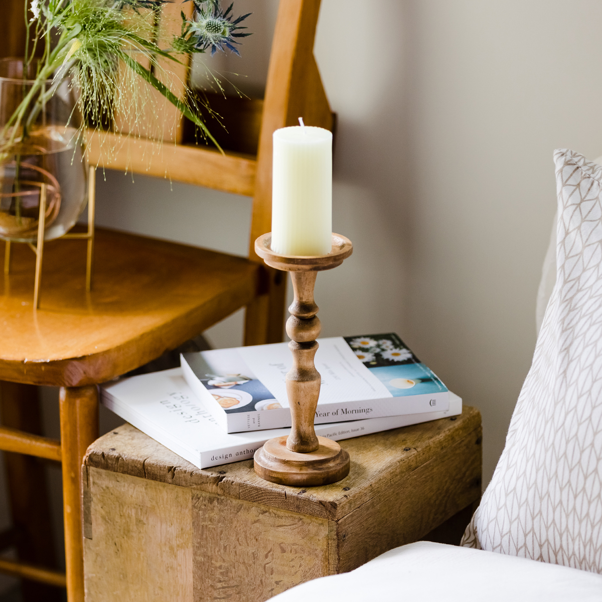 パイン材キャンドルスタンド L | itomani（いとまに）｜日常の「暇