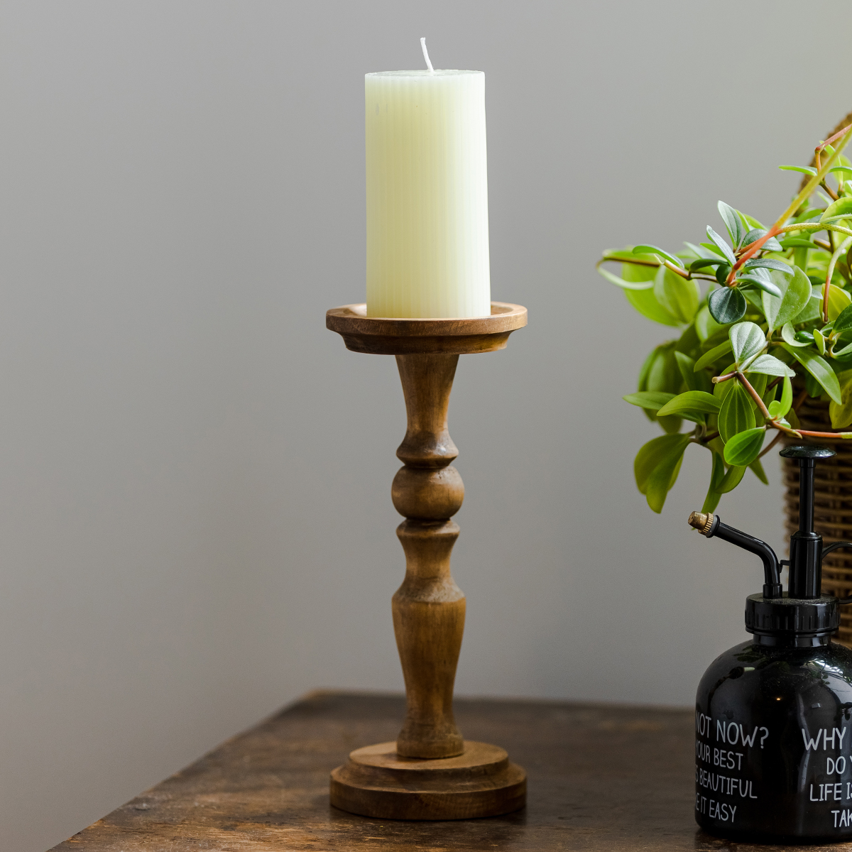 パイン材キャンドルスタンド L | itomani（いとまに）｜日常の「暇