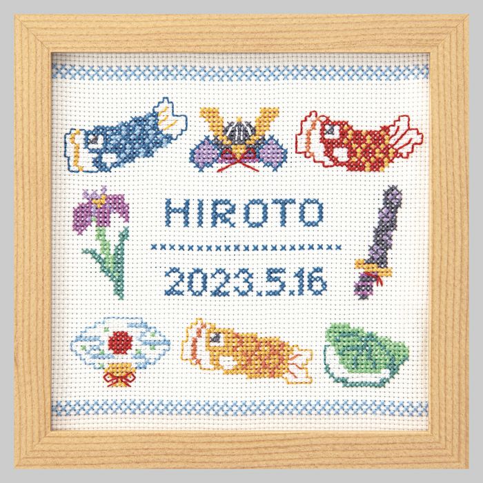 クロスステッチフレーム＜睡蓮の池＞ | リバティ 生地、編み物、刺繍