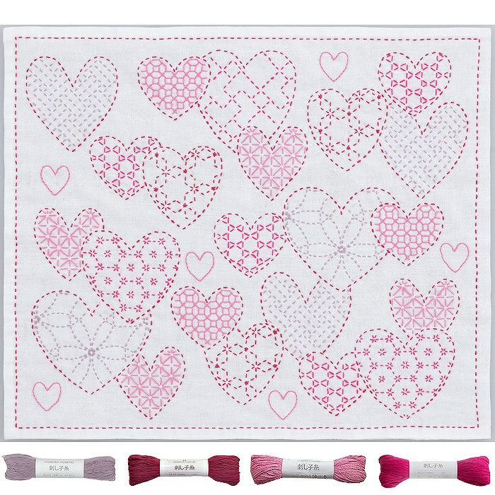 クロスステッチフレーム＜花桃の下のお雛様＞ | リバティ 生地、編み物