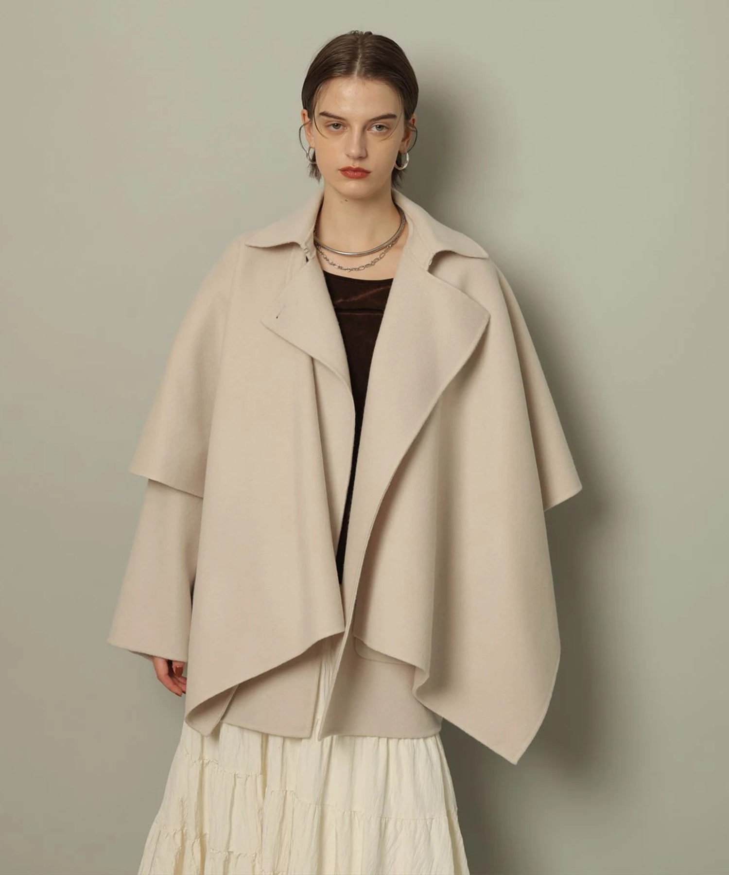 ストール付きリバーコート | コート | CADUNE（カデュネ） │【公式