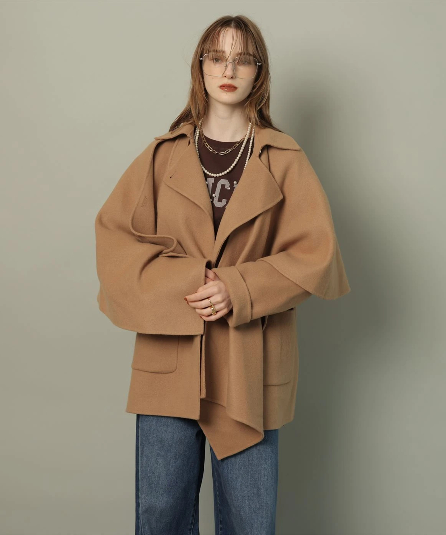 ストール付きリバーコート | コート | CADUNE（カデュネ） │【公式