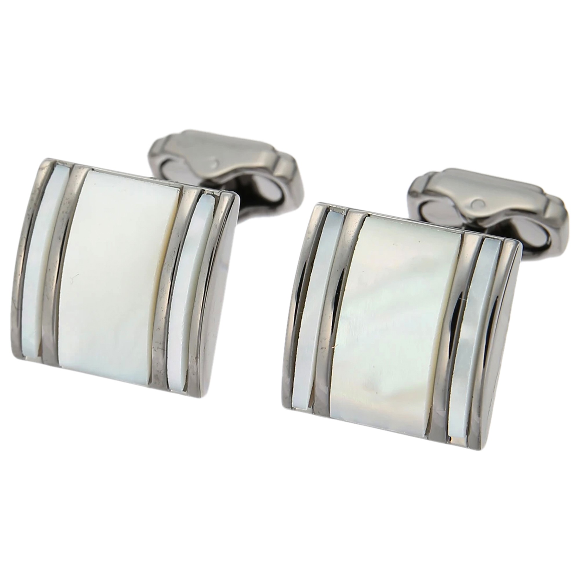 スクエアシェルカフス ホワイト / THOMPSON（トンプソン）のカフス通販