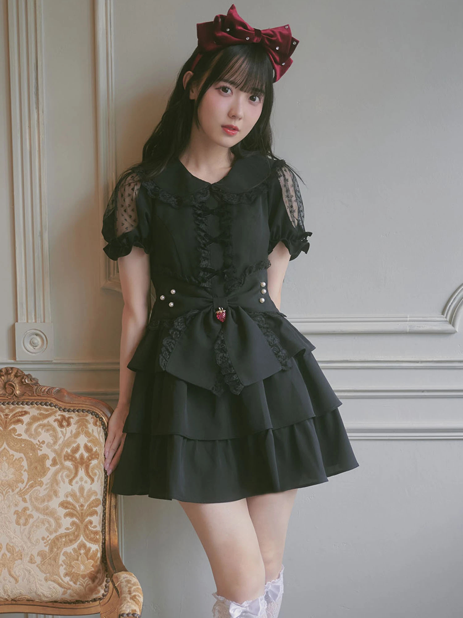 BigおリボンおひめさまティアードOP - Ank Rouge(アンクルージュ)の