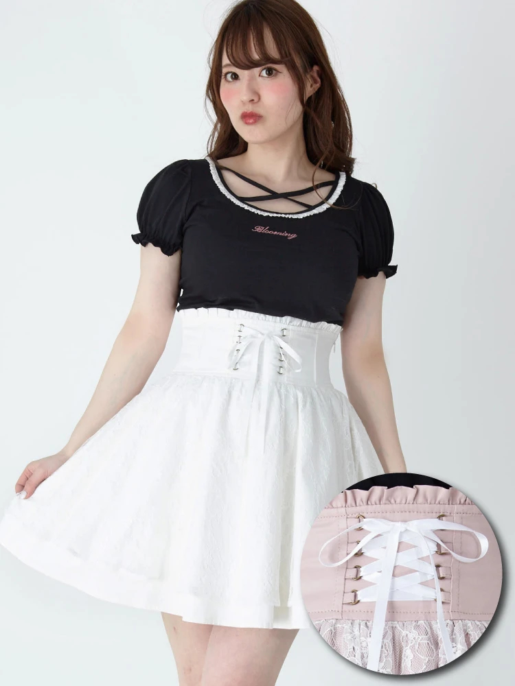 オーバーレースコルセットスカート - Ank Rouge(アンクルージュ)の