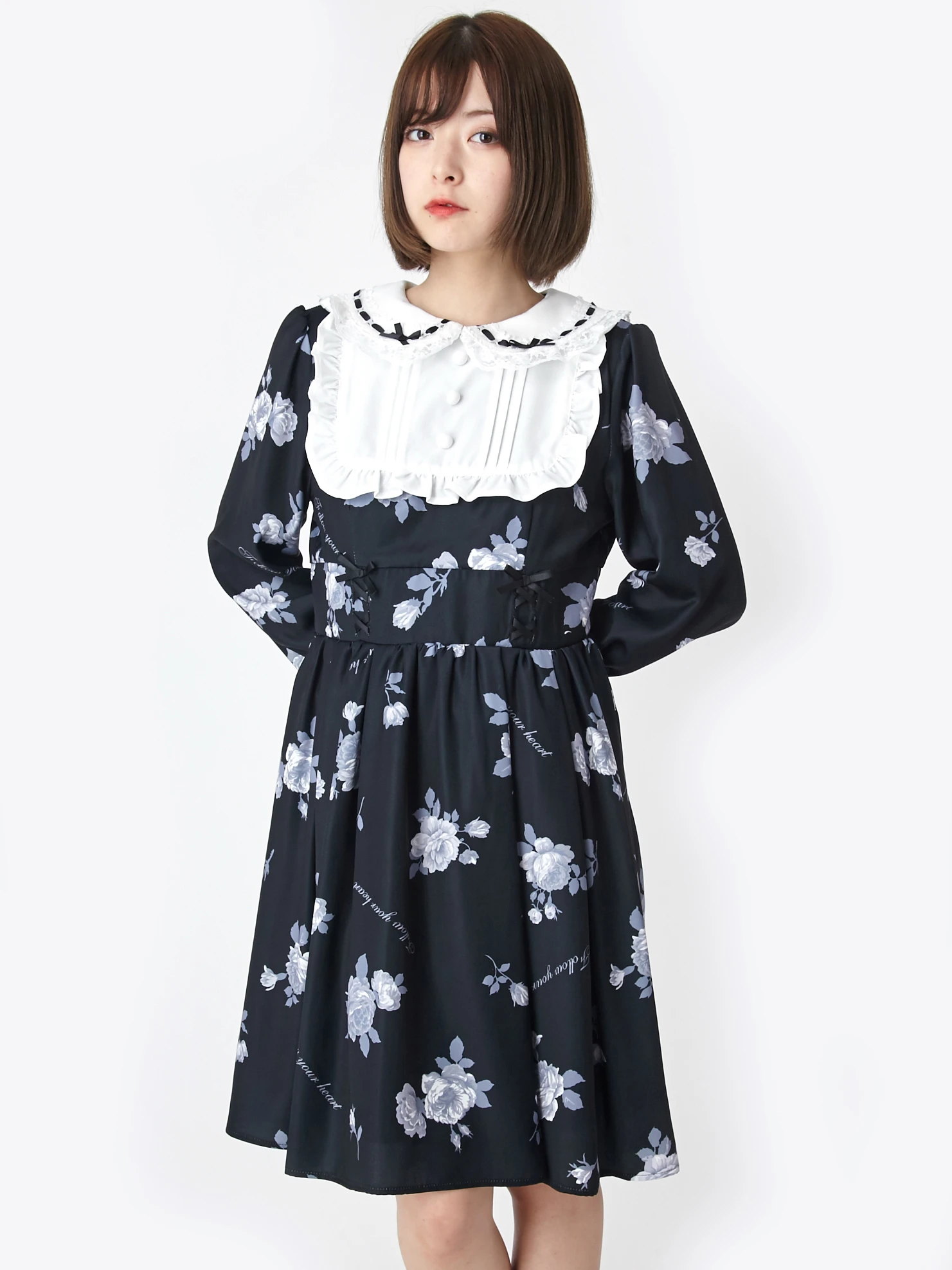 ヴィンテージフラワープリントワンピース - Ank Rouge(アンクルージュ